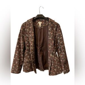 L.L Bean Brown Floral Balzer